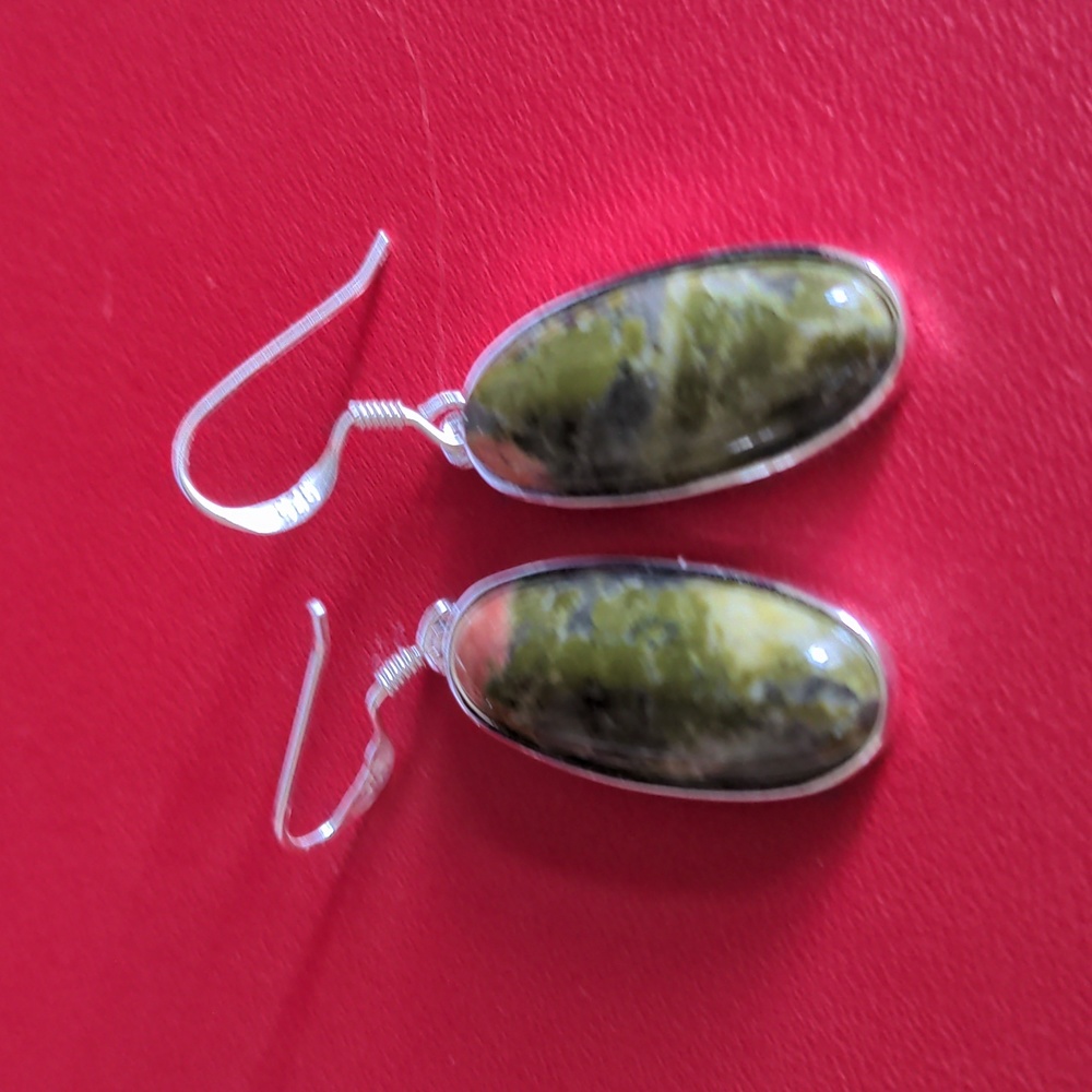 New Unakite Drop Earrings